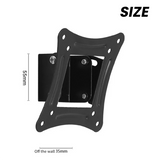 6X Universal Wall Mount Stand For 14-27Inch LCD LED Screen Height Adjustable Monitor Retractable Wall For VESA Tv-C12