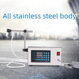 220V Digital Control Liquid Filling Machine Semi Auto Single Head Liquid Filler with LED Display for Beverage Food Grade Liquids