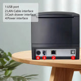 XP-365B Thermal Receipts Printer USB LAN Link Computer/BT Smartphone/ RJ12 Cashregister Port Support Switch Mode Receipt/Label