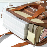 Multifunctional Capybara Crossbody Bag Multiple Pockets Large Capacity Books Bag Handbag Students