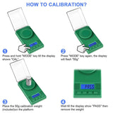 Milligram Scale 50g/0.001g, Portable Digital Jewelry & Microgram Scale with LCD Backlight, Tare Function
