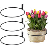 Plant Holder Ring Plant Wall Mount Flower Pot Holder Ring Metal Wall Mounted Plant Hanger for Indoor Plant Flowers Brackets