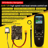 12V Motherboard Remote Brushed Motor Upgrade Replacement Kit for RC Fishing Bait Boat with GPS