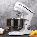 5L/6.5L/8L/10L Multifunction Dough Mixer - Home & Commercial Baking Machine for Cake, Bread & Pastry (Stainless Steel Bowl