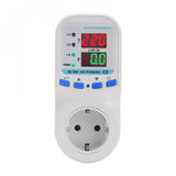 220V Dual Digital Display Overvoltage And Undervoltage Protector Overcurrent And Overload Protection Socket 16A Metering Socket