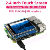 2.4 Inch Touch Screen IPS Panel Wide Viewing Angle TFT Display 320x240 Resolution SPI Interface Display for Raspberry Pi