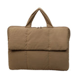 Fashion 16 Inch Laptop Handbag Puffy Shockproof Pillow Laptop Sleeve Lightweight Quilted Puffer Tablet Pouch Office School