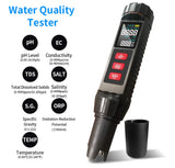 7 In 1 Digital Water Quality Tester PH TDS EC ORP Meter Salinity SG Temperature For Freshwater Aquarium Swimming Pool Fish Tank