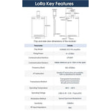 DXLR03 433475Mhz Lora Module 10KM Long Range Transmission Power 27Dbm Uart Serial Port AT ASR6601