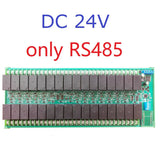 DC 12V/24V 20A 32 Channels RS485/Ethernet Modbus Slave Relay Board High Current RJ45 Network Port TCP/IP Modbus RTU Relay Module