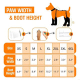 2025 New Cold Weathers Dog Boot Extended Height Fleece Lining Mudproof Tractions