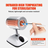 Lab Infrared Sterilizer with 14/35mm Inoculation Loop Sterilizer  400°C/825°C for Scalpel Needle Inoculating Loop Vaccination