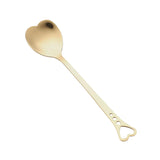 30pcs Heart Shaped Stainless Steel Teaspoons Coffee Spoon