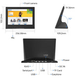 ELC WL1017T 10.1 Inch Android Desktop PC with L-Shape RK3128 RJ45 POE POS Wi-Fi 6.0 Android Tablet for Business Use