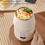 500ml Electric Kettle Portable Car Travel Heating Cup Boil Water Thermo Pot Multicooker Cooking Stew Pot 220V