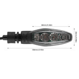 1Pair 12V Motorcycle Turn Signal Light LED Turn Signals for Triumph Tiger 800 1200 2017+ Front Rear Blinker Modification Lights