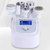6 IN 1 Ultrasonic Cavitation Machine 80K RF Face Skin Anti Cellulite Vacuum Massage Face Tightening Body Slimming Machine