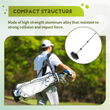 Golf Club Stiff Arm, Golf Travel Bag Support Rod Stick With Anti-Impact Support Cover,Foldable Golf Bag Support Stick