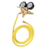 Nitrogen Gauge Nitrogen Pressure Gauge Regulator Test Kit Brass Inlet Outlet Connection with 200cm Hose Nitrogen Pressure Gauge