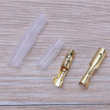 120PCS 3.5mm Bullet Connectors Kit Brass Bullet Male & Female Wire Terminals Connector with Insulation Cover for car Motorcycle