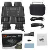 NV8000 Dual Screen Night Vision Goggles Binoculars with Naked Eye, 3D Viewing, Head Mounted for Tactical Hunting