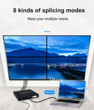 2x2 HDMI Video Wall Controller HD 1080P 1X2 1X4 1X3 3x1 4X1 Multi Screen Stitching Processor 4 TV Splicing Box Splicer 180° Flip
