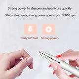 35000 RPM Professional Nail Micromotor Lab Polishing Machine with Brushless Handle GJ-G800 for Nail Polish Gel Jewelry 50w
