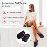 Red Light Infrared Therapy Slippers Foot and Toe Pain Relief Instep Massage Warmth Chronic Pain Inflammation Improve Blood