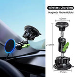 15W Fast Wireless Phone Charger Strong Magnet Universal Suction Mount Magnetic Car Smart Phone Holder