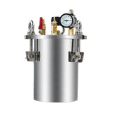 with Safety Regulating Valve Max Pressure 8Bar Stainless Steel Side Discharge Dispenser Pressure Tank 5L Fluid Dispensing Bucket