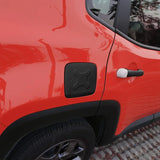 Gas Tank Cover- Fuel Filler Gas Cap Cover for Jeep Renegade (2015-2018) Aluminum Exterior Accessories
