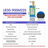 DXLR30 SX1262 Chip Lora Module SX1262 RF Module 8Km 22Dbm UART Lora Spread Spectrum Technology For Development