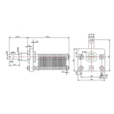 Small Loop Antenna RF High Voltage Air Variable Capacitor CW1-270P Ceramic Single 10-270pF 1000VDC for Electronic Components Mar