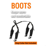 2025 New Cold Weathers Dog Boot Extended Height Fleece Lining Mudproof Tractions