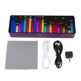 Pickup Analyzer with Clock 20 Dynamic 7 Color Music Spectrum Display 384 LED 1624 Segment Rhythm Light Level Voice Sensor
