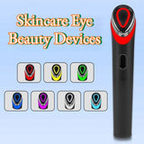 Portable Skincare Eye Beauty Devices Brightening Facial Colorful Light Vibration Massager Multifunctional Home Eye Massagers