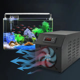 1/4HP Water Chiller with Pump and Hose 16 Gal 60L Water Cooling System for Coral Fish Shrimp Hydroponic 1/4HP Water Chiller