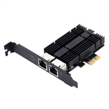 Fast Dual Port 2.5G Network Card - Pcie To RJ45 2500Mbps Gigabit Ethernet For Desktop;