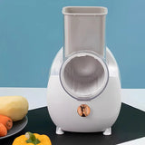 50W Automatic Vegetable Cutter 3 Blades and Detachable Design Electric Vegetable Cutter for Shredding Slicing Grating Home Use