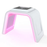 Portable Skin Rejuvenation Cold Spray 7 Color Photon Beauty Red Pdt Led Light Therapy Machine With Nano Steamer