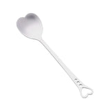 30pcs Heart Shaped Stainless Steel Teaspoons Coffee Spoon