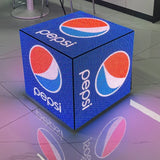 4g Wifi Control Oem Odm Wall Mounted 360 Degree Shop Advertising Indoor Outdoor P2.5 3d Video Magic Cube Led Display Screen