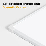 with 3 Markers & 4 Magnets Dry Erase Board 16" X 12" Double-Sided Whiteboard Wall Mounted Magnetic Graffiti Drawing Board