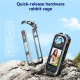 For Insta360 X5 Case Metal Utility Frame Protective Cage Action Camera Accessories