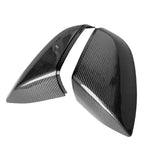 Car Snap-On Rearview Mirror Cover Carbon Fiber Side Wing Mirror Cover For Q7 2016-2024 Q5 2018-2024