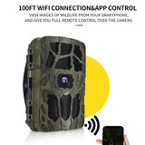 Outdoor Wifi Hunting Camera APP Control Trail Camera IP66 Waterproof 4K 20MP Night Vision Motion Wildlife Traps Photo Videos