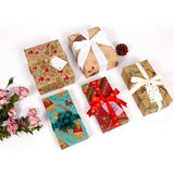 9 Sheets Christmas Kraft Gift Wrapping Paper Christmas Wrapping Paper for Holiday Gift Wrap Party Decor