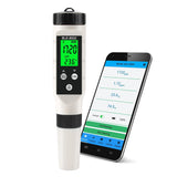 Yieryi Smart Bluetooth H2 Temp Meter Hydrogen Rich Water Hydrogen Ion Concentration Monitor Tester for Pool Spa Drinking Water