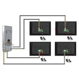 2/3/4 Multifamily 1080P TUYA WiFi Video Doorphone Building 7/10 Inch Monitor Family Apartment doorbell System Multi option DIY