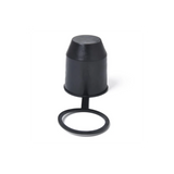 Black Tow Bar Ball Push-in Type Cover Cap Car Hitch Towball Trailer Protection Cap EIG88 Suitable for RV Trailer